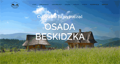 Desktop Screenshot of osadabeskidzka.pl